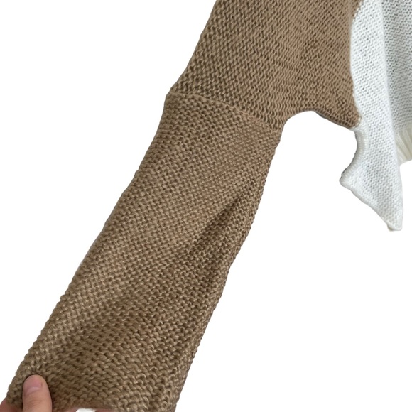 NWT Wooden Ships by Paola Buendia Oversized Boxy Soft Knit Colorblock Sweater - Picture 6 of 16